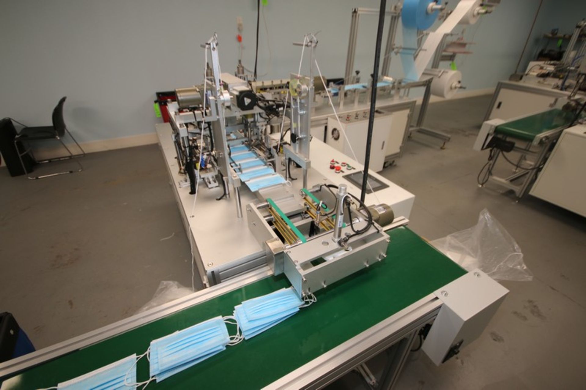 Ultra-Sonic Spindle Medical Mask Manufacturing Machine, with Spindle Rack Containing Top Laying, - Image 12 of 19