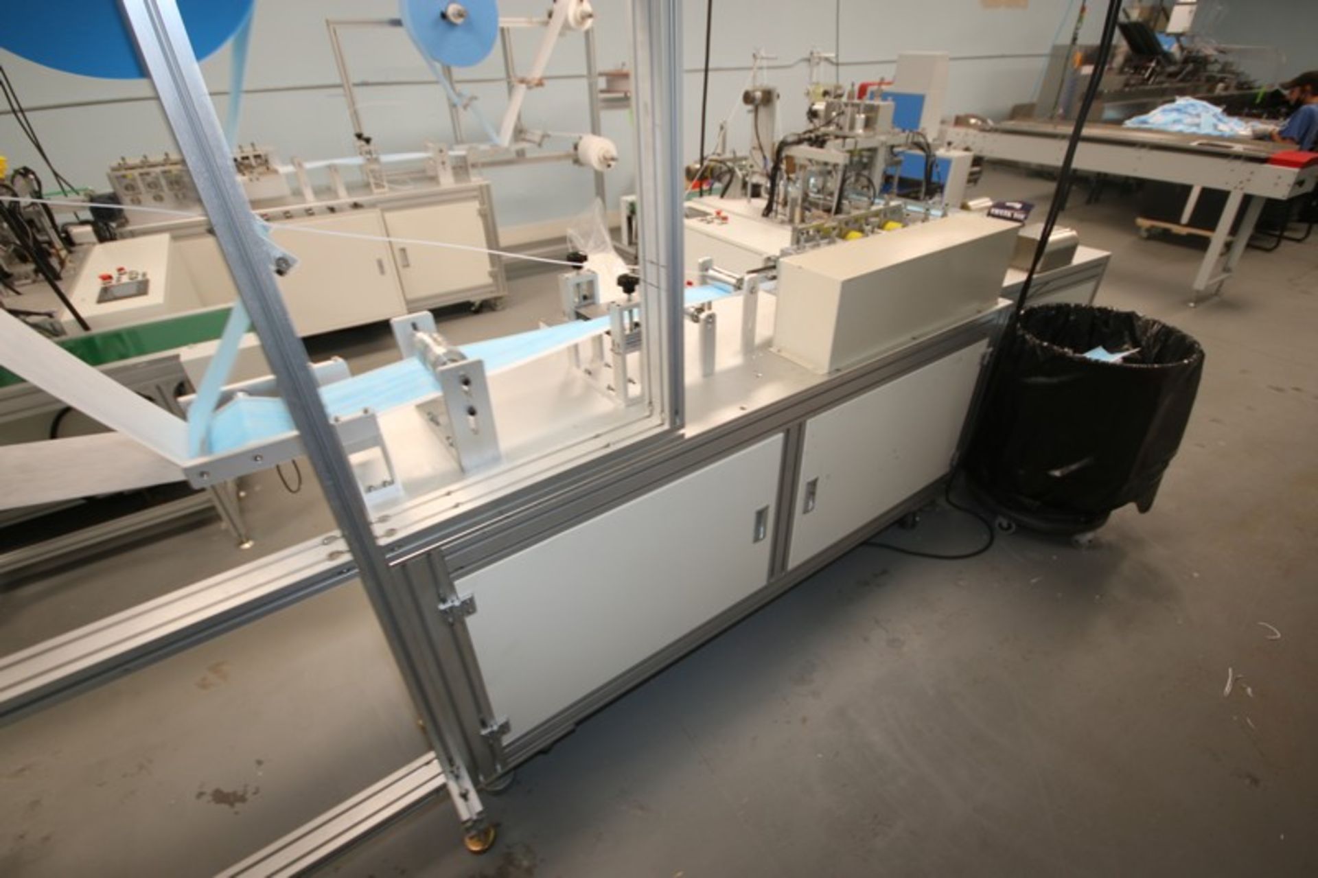 Ultra-Sonic Spindle Medical Mask Manufacturing Machine, with Spindle Rack Containing Top Laying, - Image 8 of 19