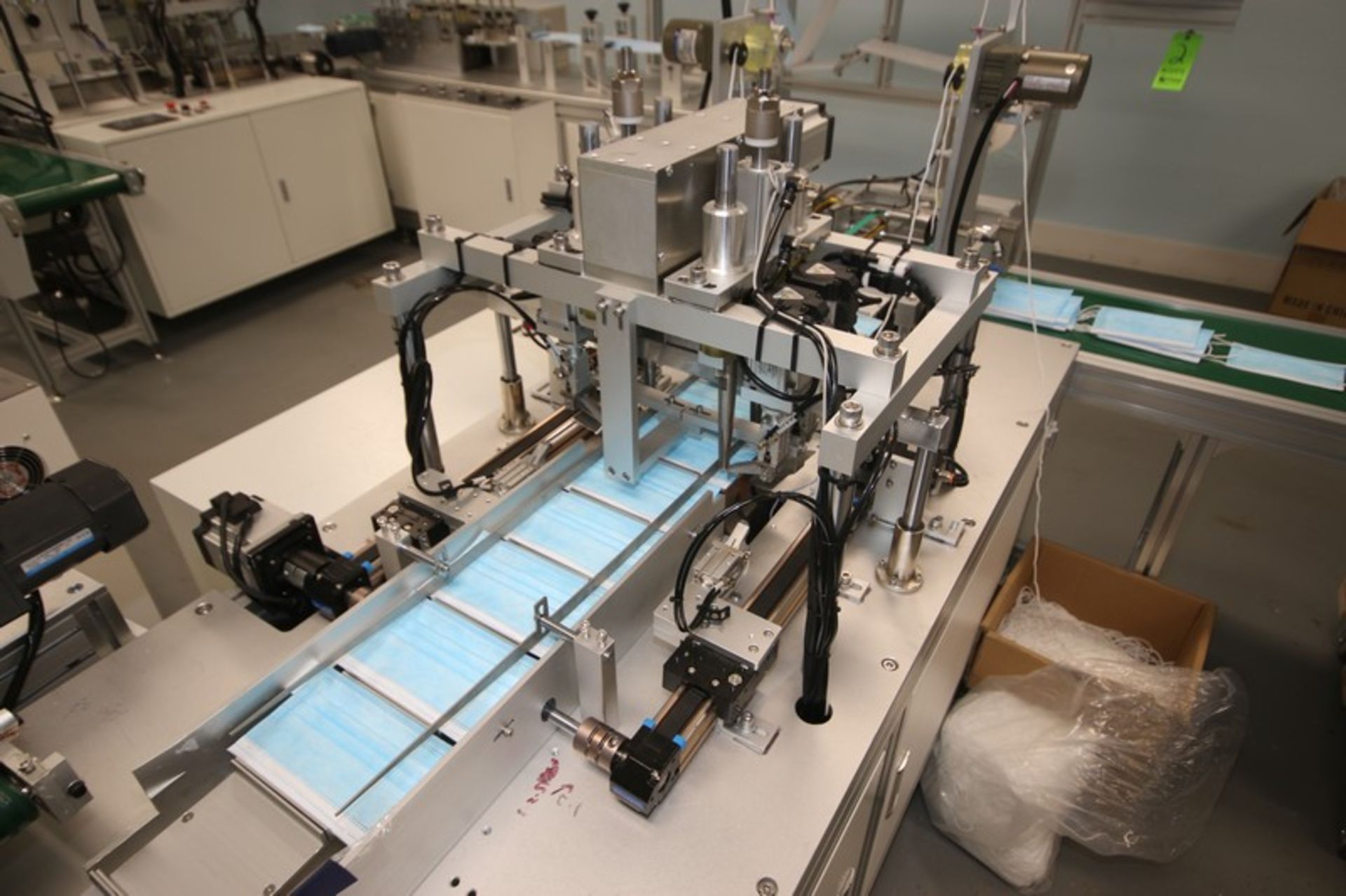 Ultra-Sonic Spindle Medical Mask Manufacturing Machine, with Spindle Rack Containing Top Laying, - Image 10 of 19