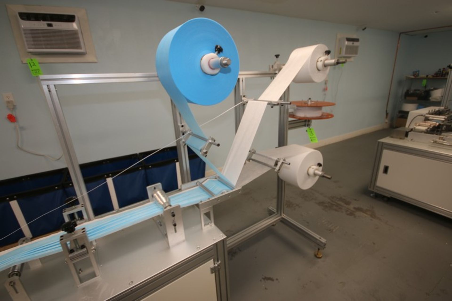 Ultra-Sonic Spindle Medical Mask Manufacturing Machine, with Spindle Rack Containing Top Laying, - Image 6 of 19