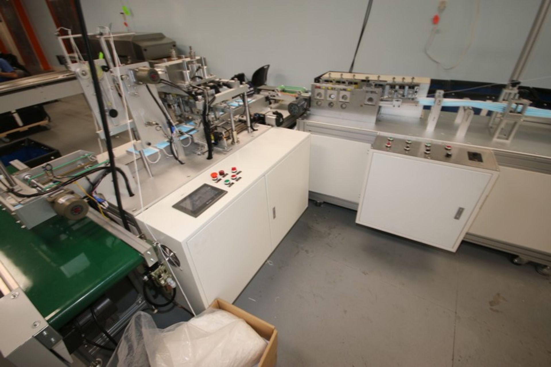 Ultra-Sonic Spindle Medical Mask Manufacturing Machine, with Spindle Rack Containing Top Laying, - Image 13 of 19