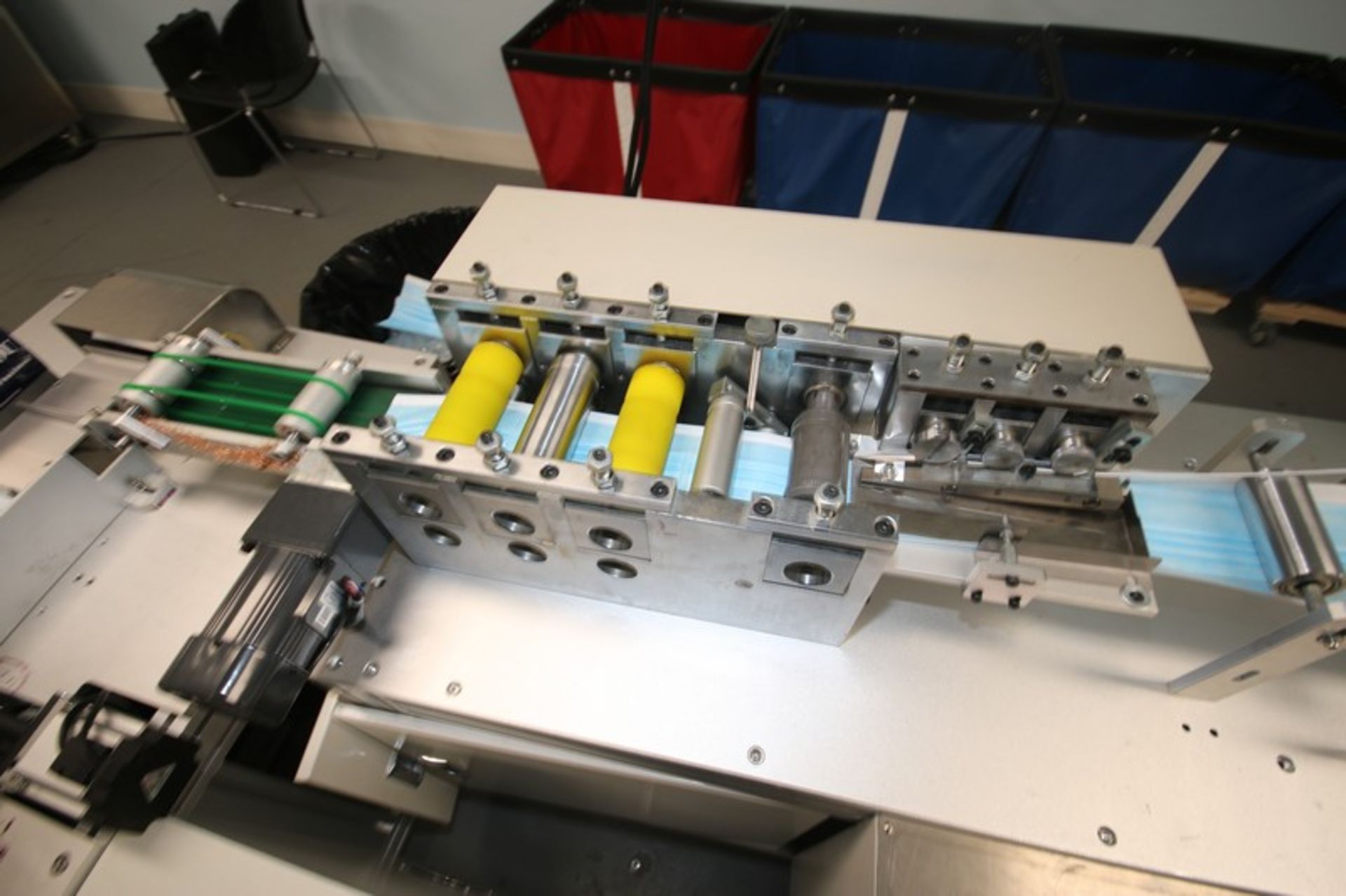 Ultra-Sonic Spindle Medical Mask Manufacturing Machine, with Spindle Rack Containing Top Laying, - Image 5 of 19