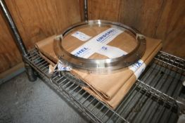 URSCHEL TRANSLICER WHEELS, (4) WHEELS, PART NUMBER22348, APPROX. 16" DIAMETER, BELIEVED TO BE NEW (