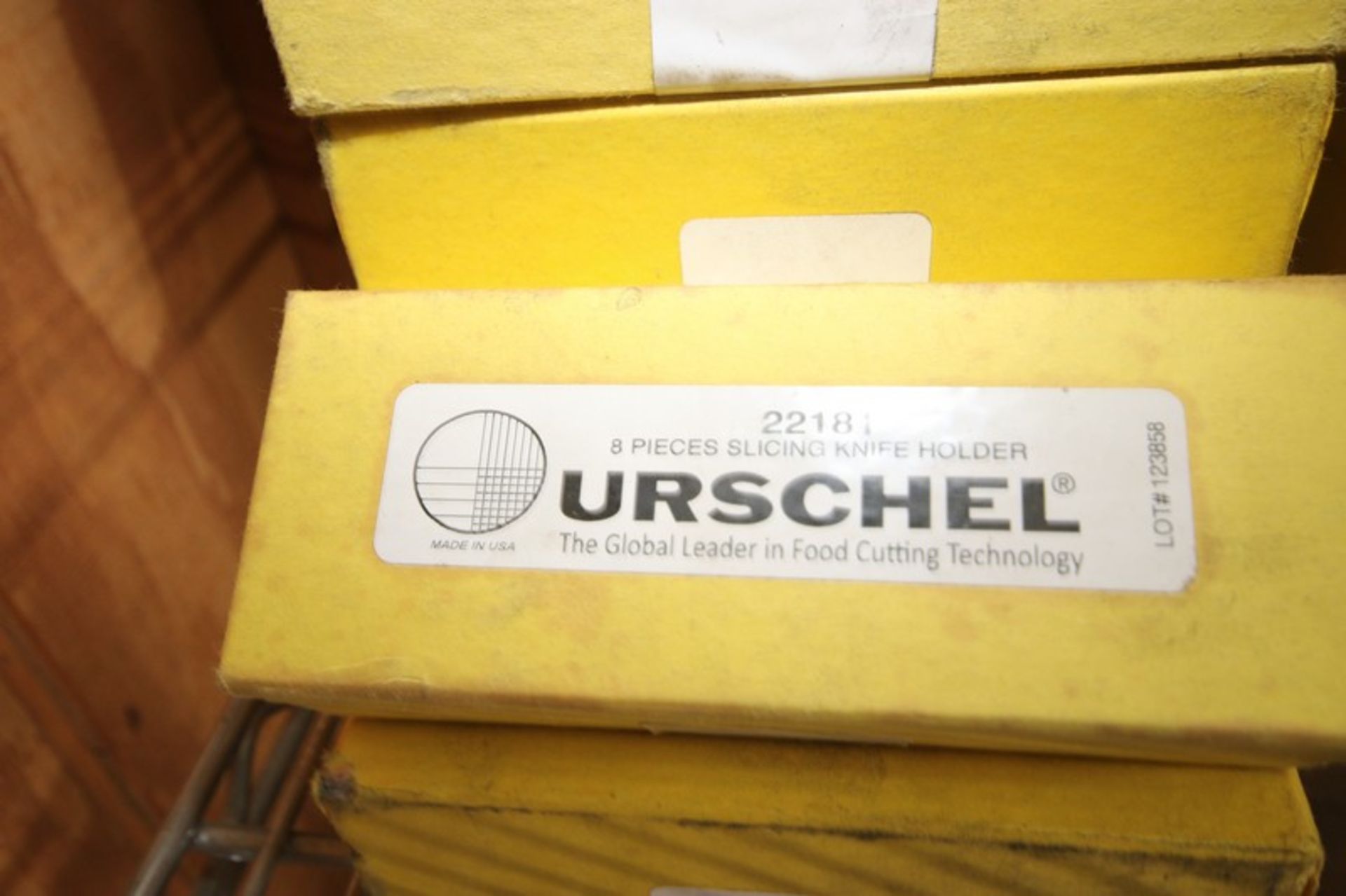(23) BOXES OF URSCHEL SLICING KNIFE HOLDER,PART NO. 22181, EACH BOX (8) PIECES (INV#80375)(Located @ - Image 3 of 3