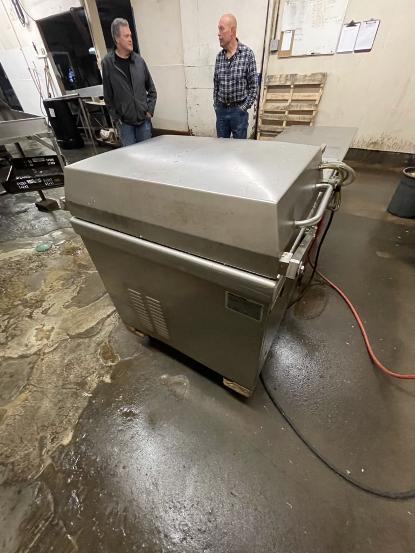 MULTIVAC CHAMBER SEALER, MODEL C450,S/N 105643, CHAMBER APPROX. 26" X 22", ONBOARD VACUUM PUMP, - Image 11 of 23