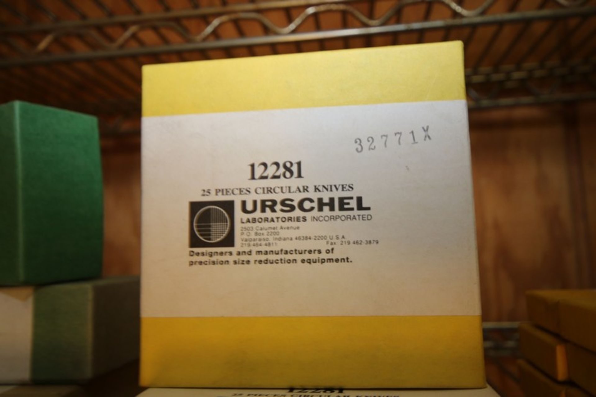 (2) BOXES OF URSCHEL CIRCULAR KNIVES,PART NO. 12281 (INV#80901)(Located @ the MDG Auction Showroom