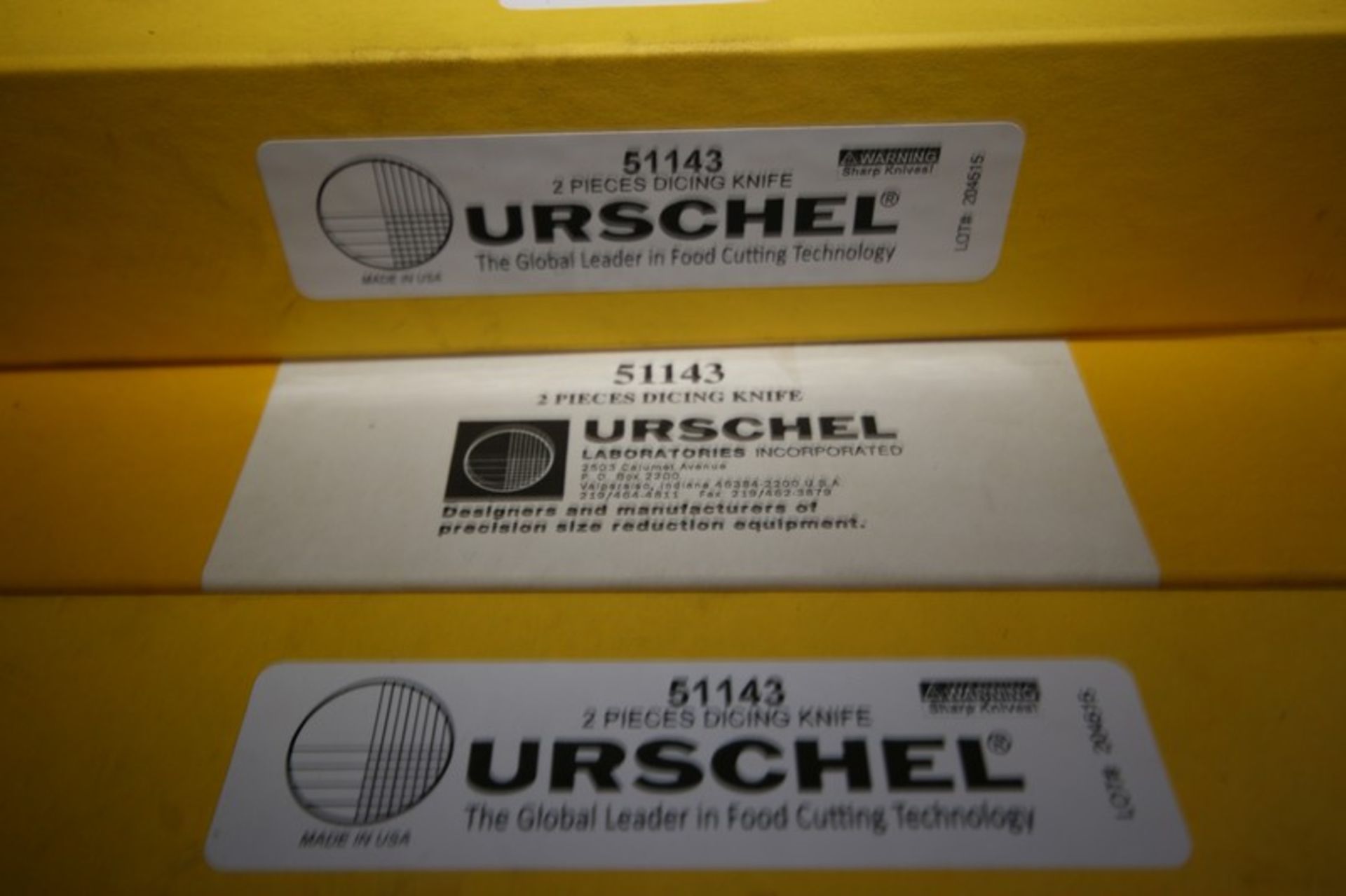 URSCHEL DICING KNIVES, (5) BOXES, (2) KNIVES PER BOX, PART NUMBER 51143, (INV#80887)(Located @ the - Image 2 of 3