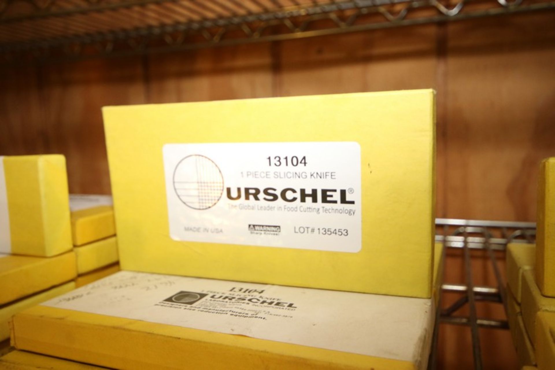 (5) BOXES OF URSCHEL SLICING KNIFE,PART NO. 13104 (INV#80899)(Located @ the MDG Auction Showroom