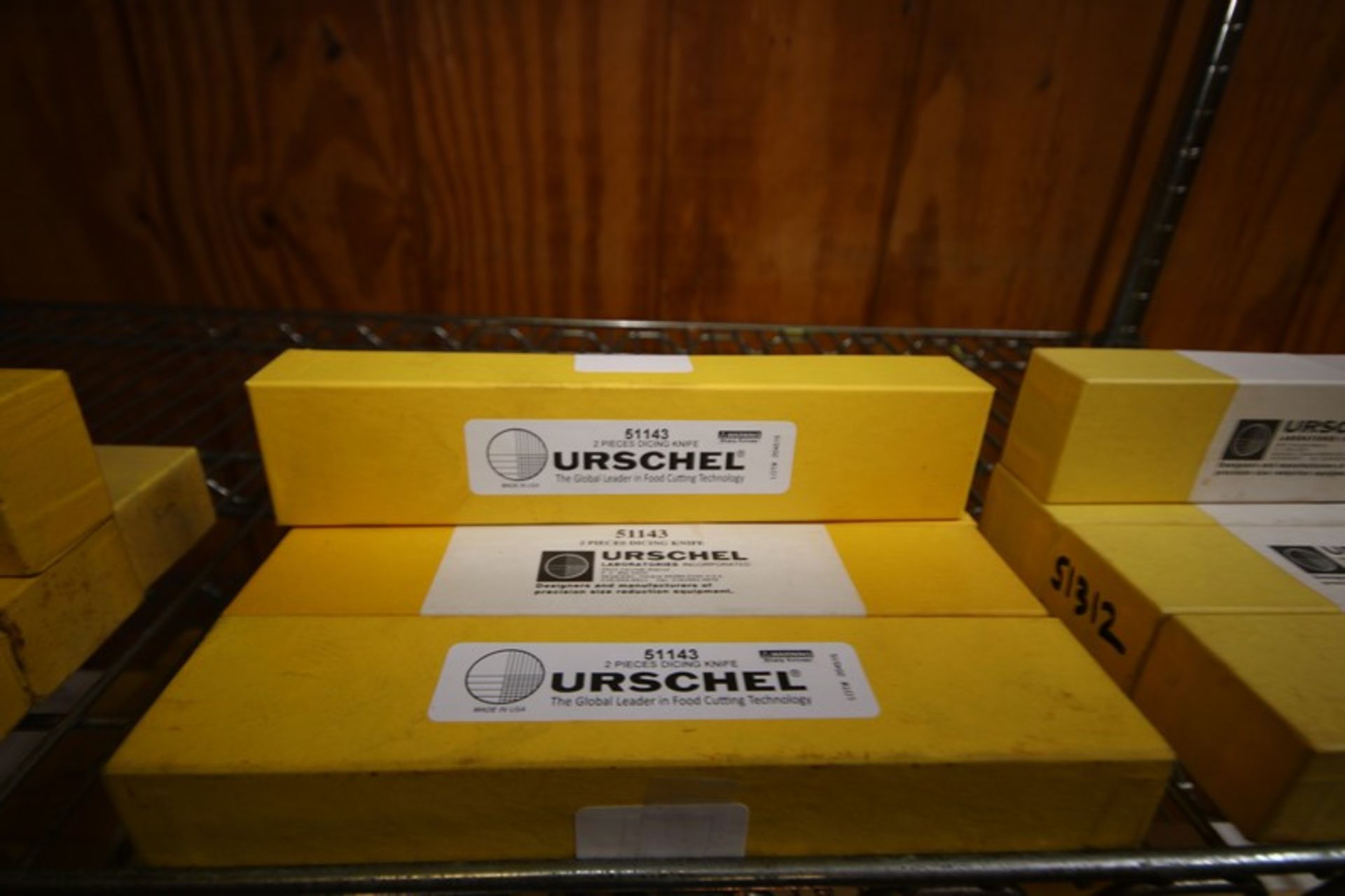 URSCHEL DICING KNIVES, (5) BOXES, (2) KNIVES PER BOX, PART NUMBER 51143, (INV#80887)(Located @ the