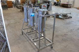(3) 2013-2014 ABC S/S GHEE Filters,5,000 Liter Capacity, Mounted on Portable S/S Skid(INV#80064)(