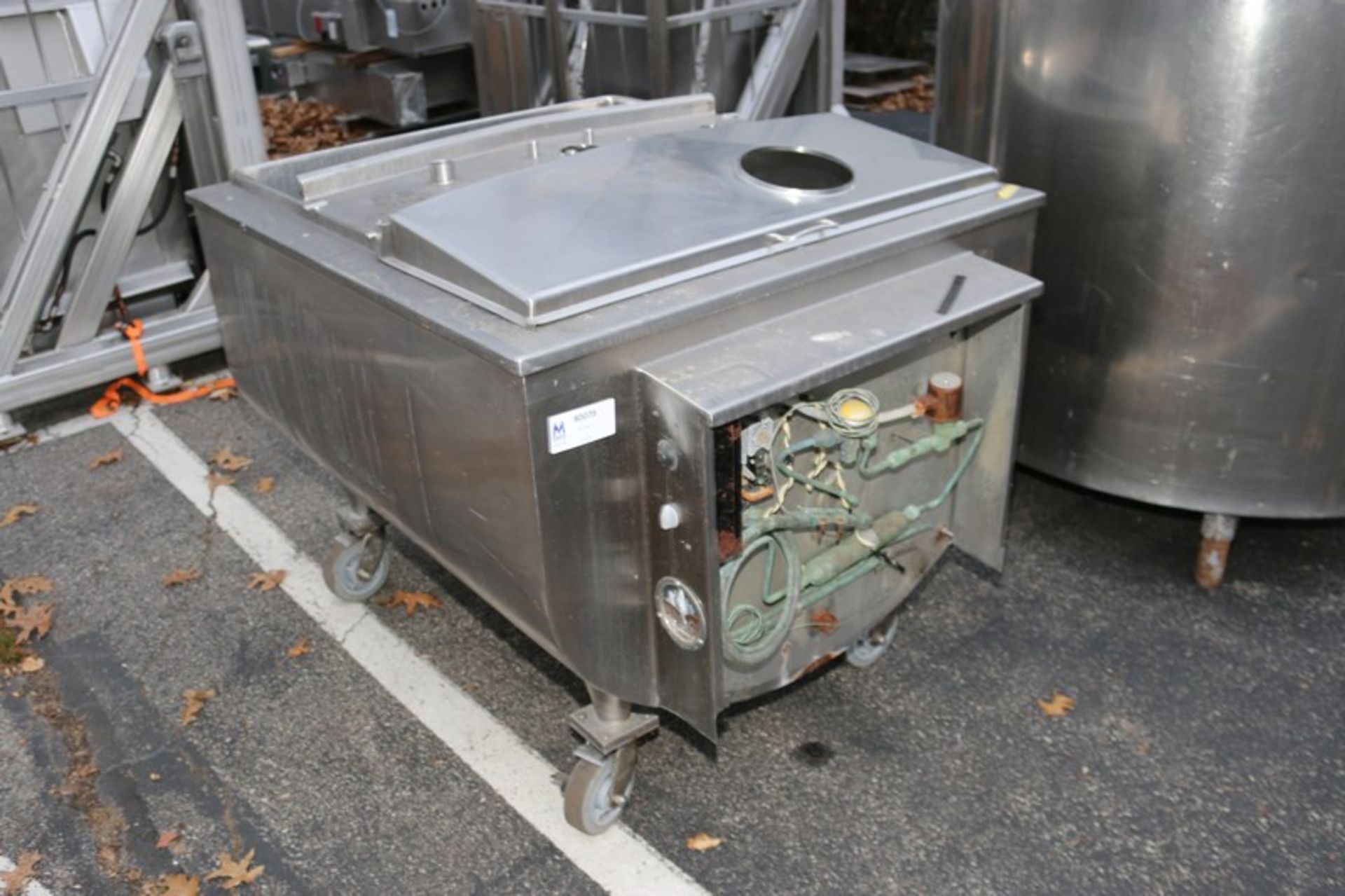 Sunset 200 Gal. Horizontal Jacketed S/S Tank,M/N MC-155PX, S/N 16MC163, with (2) S/S Hinge Lids, - Image 2 of 11