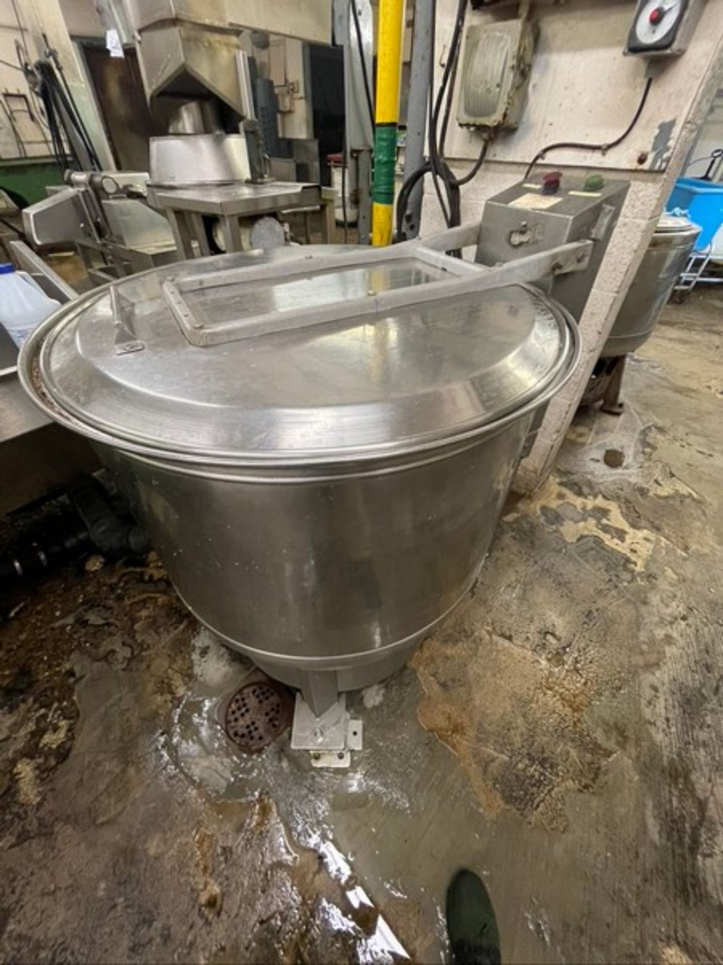 BOCK S/S CENTRIFGUAL VEGETABLESPIN DRYER, APPROX. 38" DIA. EXTERIOR BOWL, APPROX. 30" DIA. X 17" - Image 8 of 10