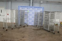 (7.5) Assorted Aluminum Pan Racks,with Round & Square Edges, with (1) Half Rack (NOTE: Some Racks