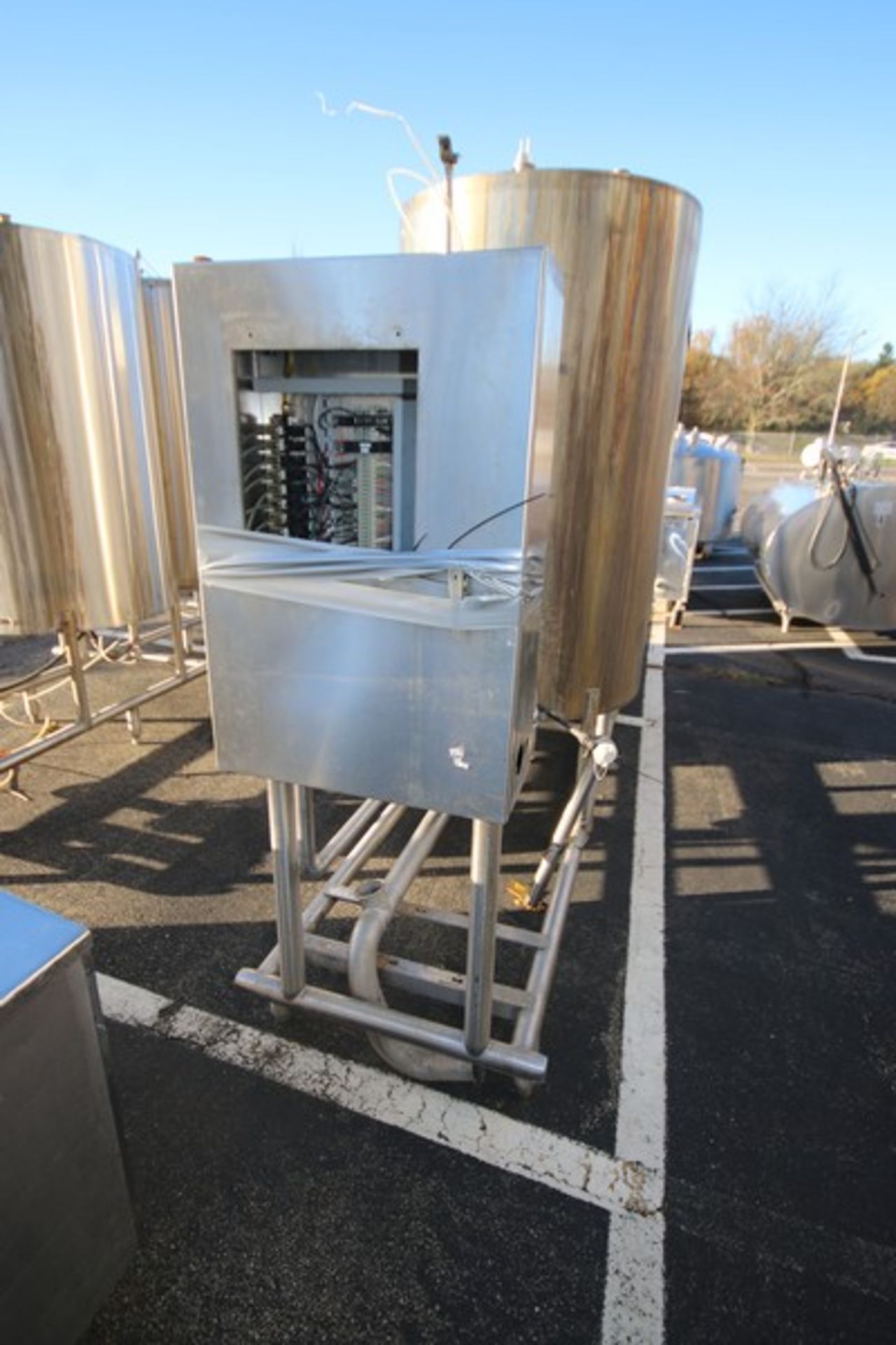 Process Automation Engineering 3-Tank CIP System,with (3) Aprox. 250 Gal. S/S Single Wall Vertical - Image 2 of 6