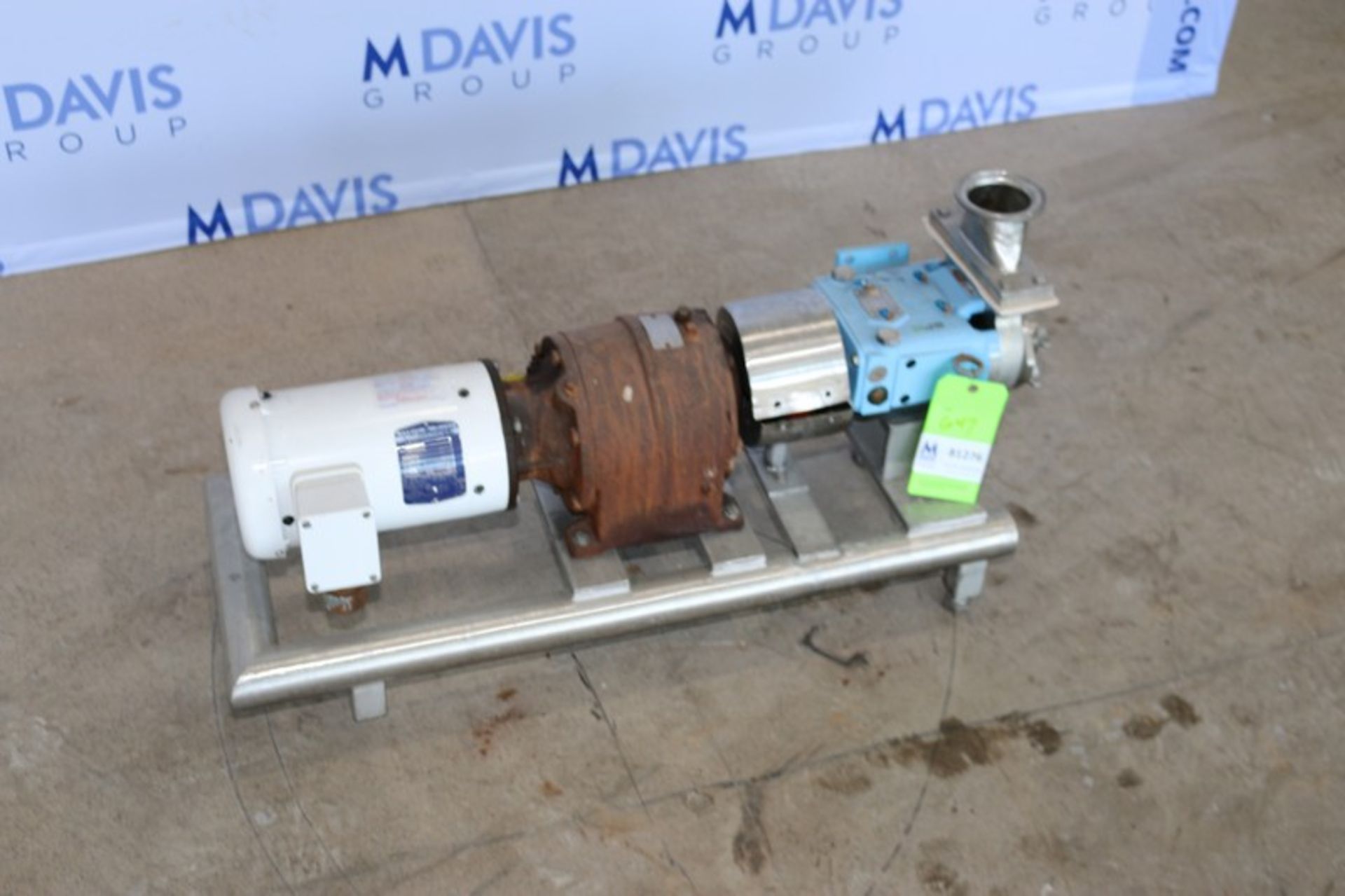 SPX 1.5 hp Positive Displacement Pump, M/N014U1R1, S/N 100003163904, PO#: E65055, with Side Jet - Image 7 of 8