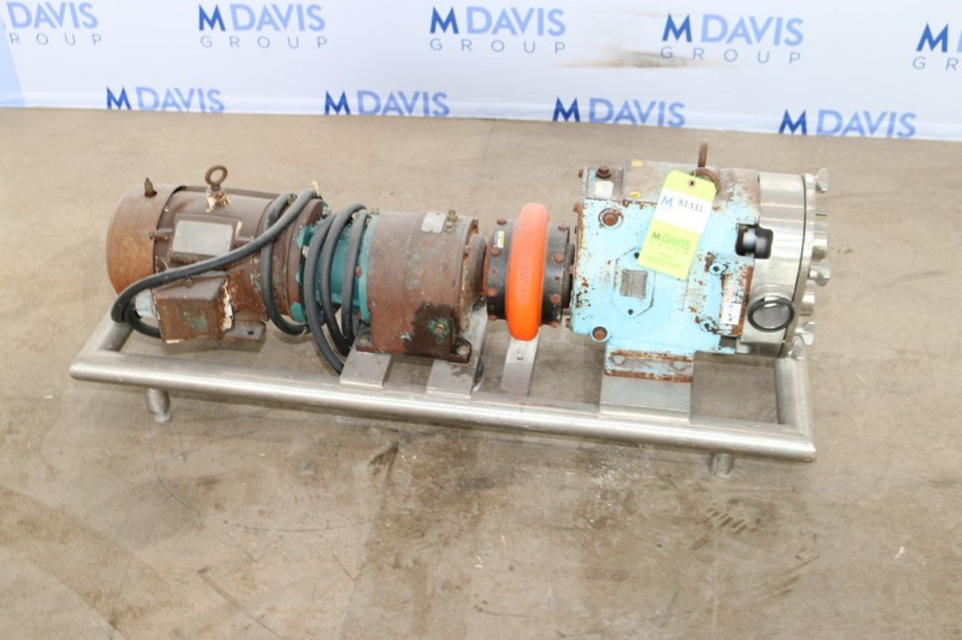 WCB 5 hp Positive Displacement Pump,M/N 060, S/N 223731R1 98, with Aprox. 2-1/2" Clamp Type Inlet/ - Image 6 of 10