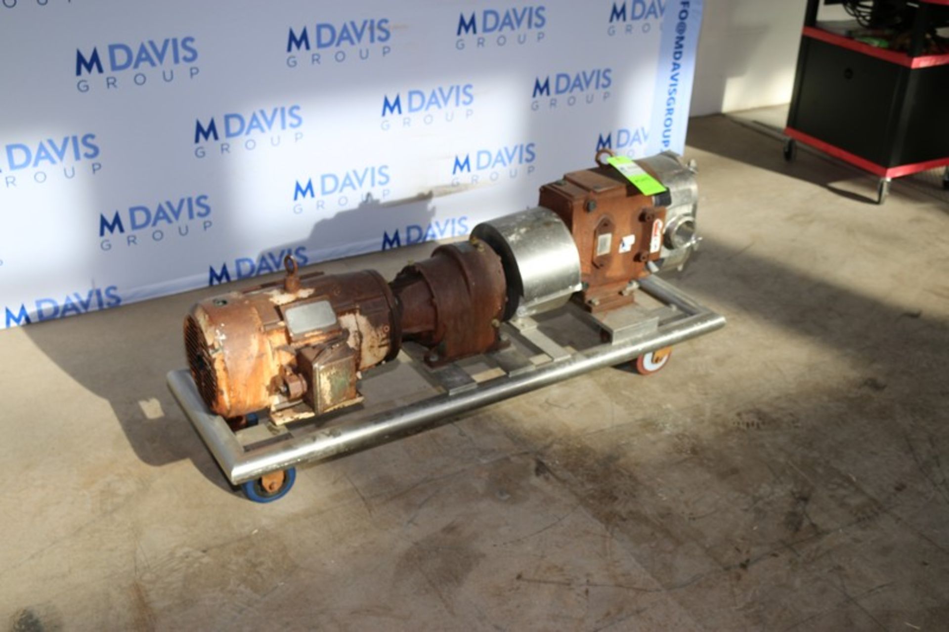 WCB 10 hp Positive Displacement Pump, M/N 130, S/N 425850 06, with Aprox. 2-3/4" Clamp Type Inlet/