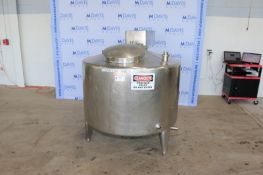 Aprox. 150 Gal. Insulated S/S Vertical Tank, with S/S Vertical Agitation, Internal Tank Dims.: