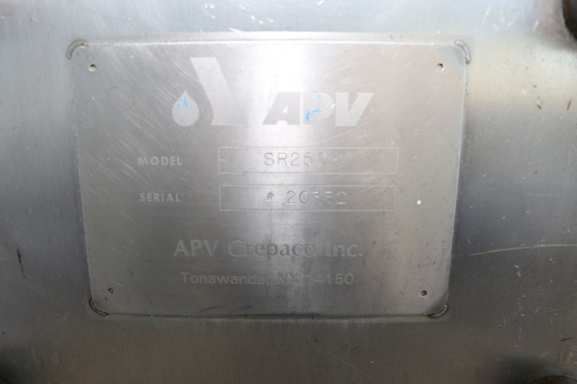 S/S Pasteurization Skid, Includes APV 3-Section Plate Heat Exchanger, M/N SP250-S, S/N 20332, with - Image 8 of 10