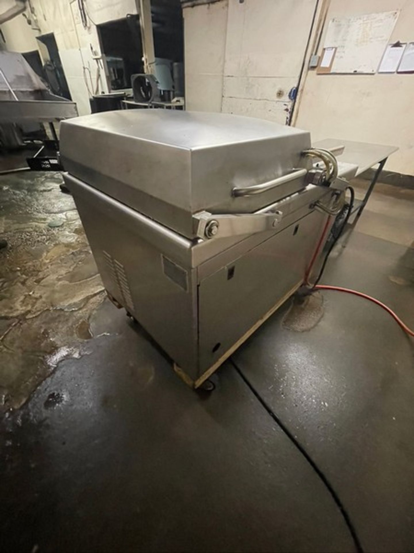 MULTIVAC CHAMBER SEALER, MODEL C450,S/N 105643, CHAMBER APPROX. 26" X 22", ONBOARD VACUUM PUMP, - Image 12 of 23