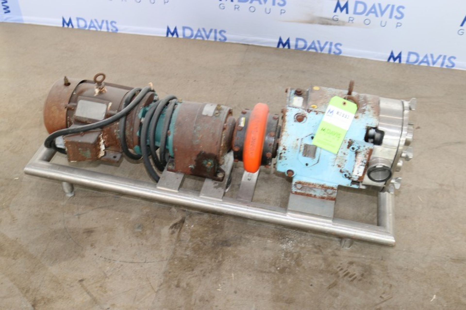 WCB 5 hp Positive Displacement Pump,M/N 060, S/N 223731R1 98, with Aprox. 2-1/2" Clamp Type Inlet/ - Image 10 of 10