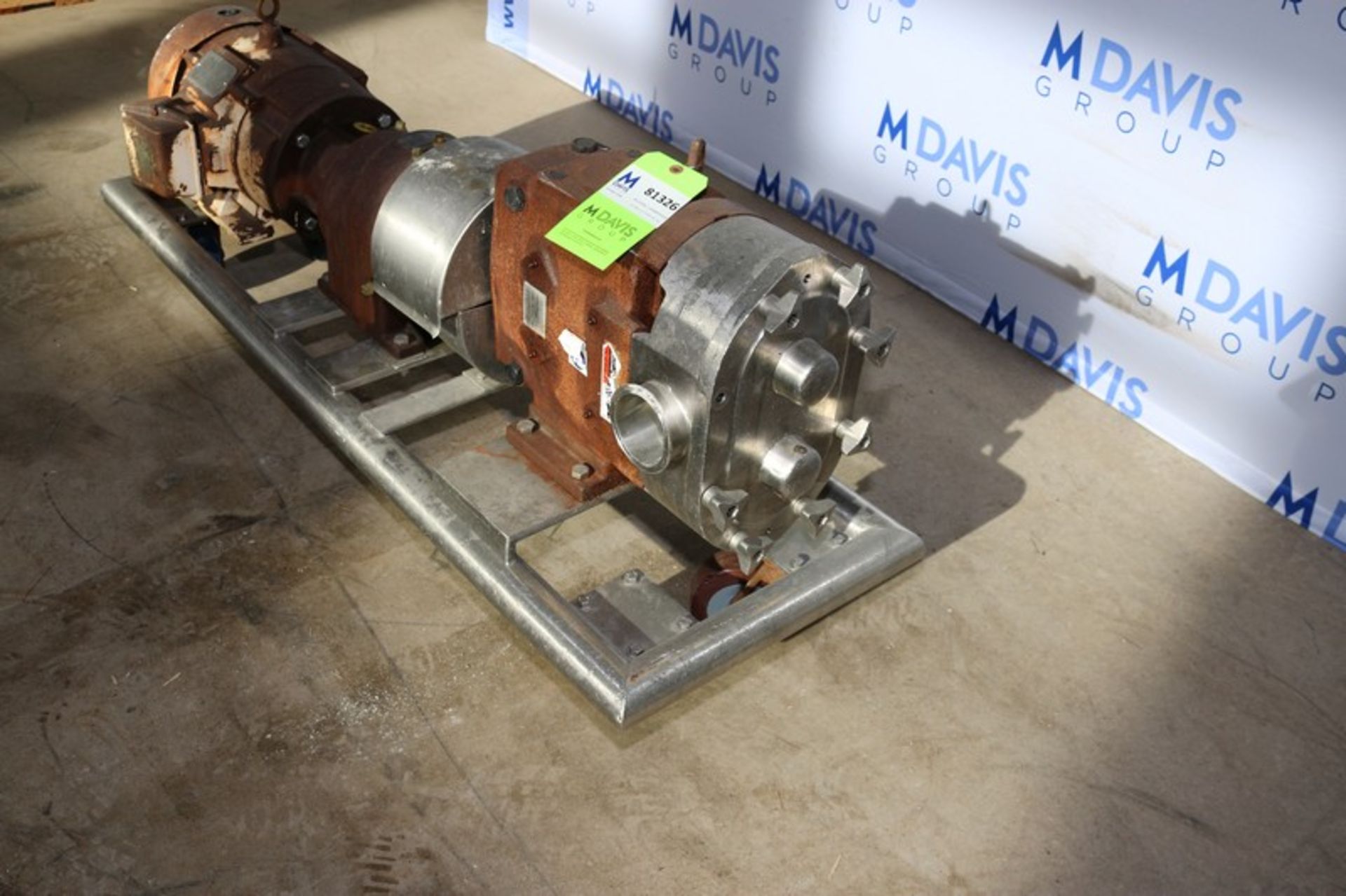 WCB 10 hp Positive Displacement Pump, M/N 130, S/N 425850 06, with Aprox. 2-3/4" Clamp Type Inlet/ - Image 8 of 8