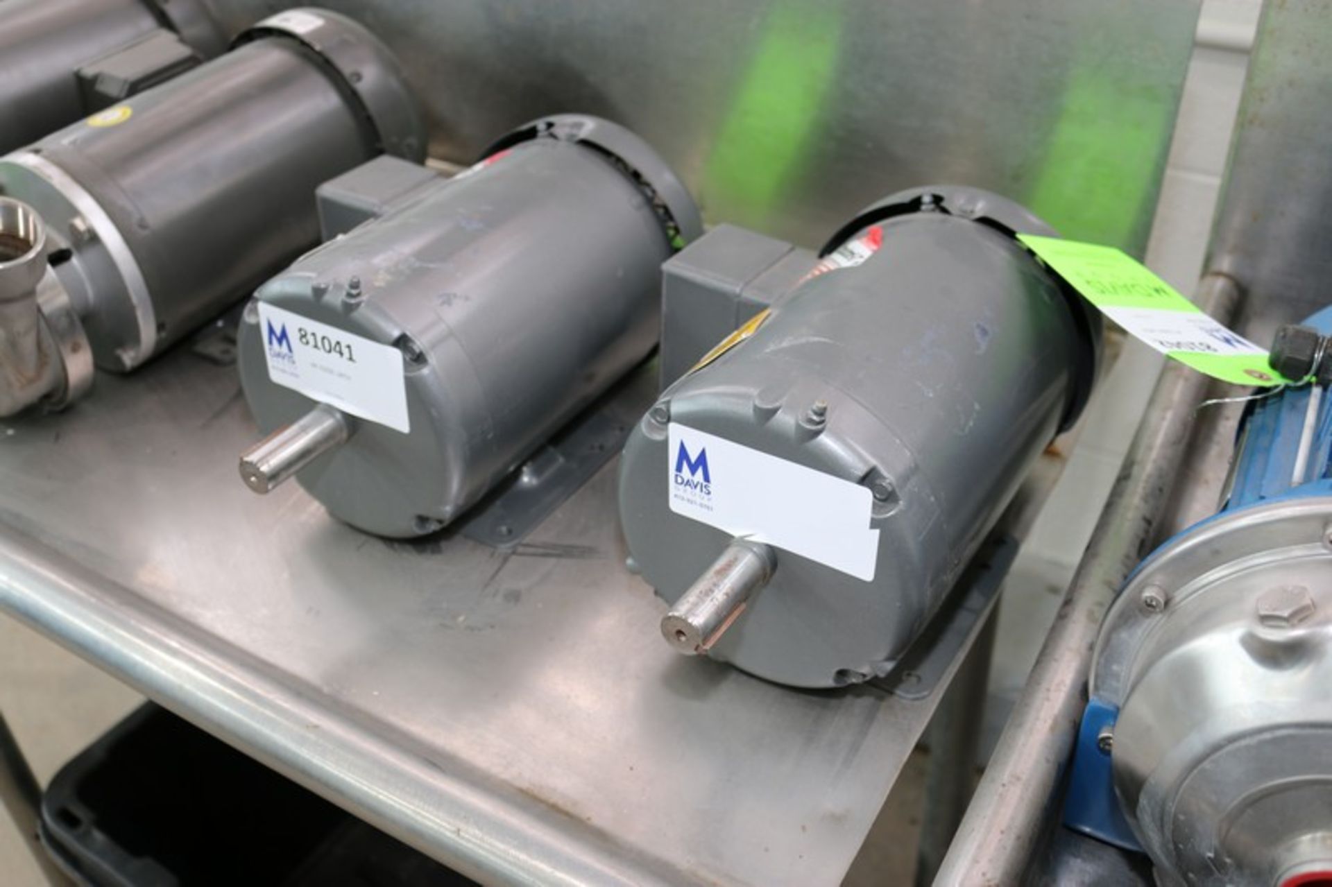 (2) NEW Baldor 1-1/2 hp Motors,230/460 Volts, 3 Phase, 1740 RPM (INV#81041)(Located @ the MDG - Image 2 of 5