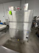 HOBART S/S DISH WASHER, MODEL UW50, S/N 85-1088967, 480 V (BELIEVEDTO BE IN NEW CONDITION)