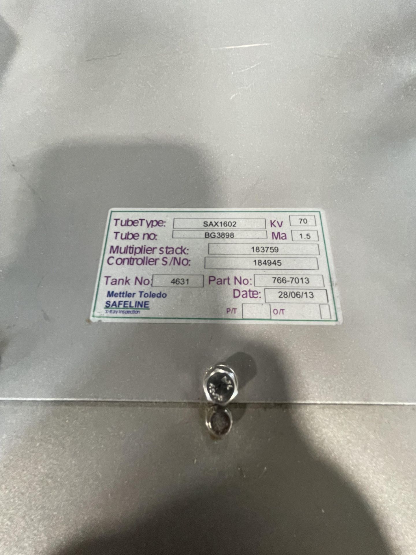 SAFELINE METTLER TOLEDO CONVEYORIZED X-RAY, MODEL SNARTARTCHK300, S/N X2927901, APPROX. 16" W X 8" H - Image 16 of 18