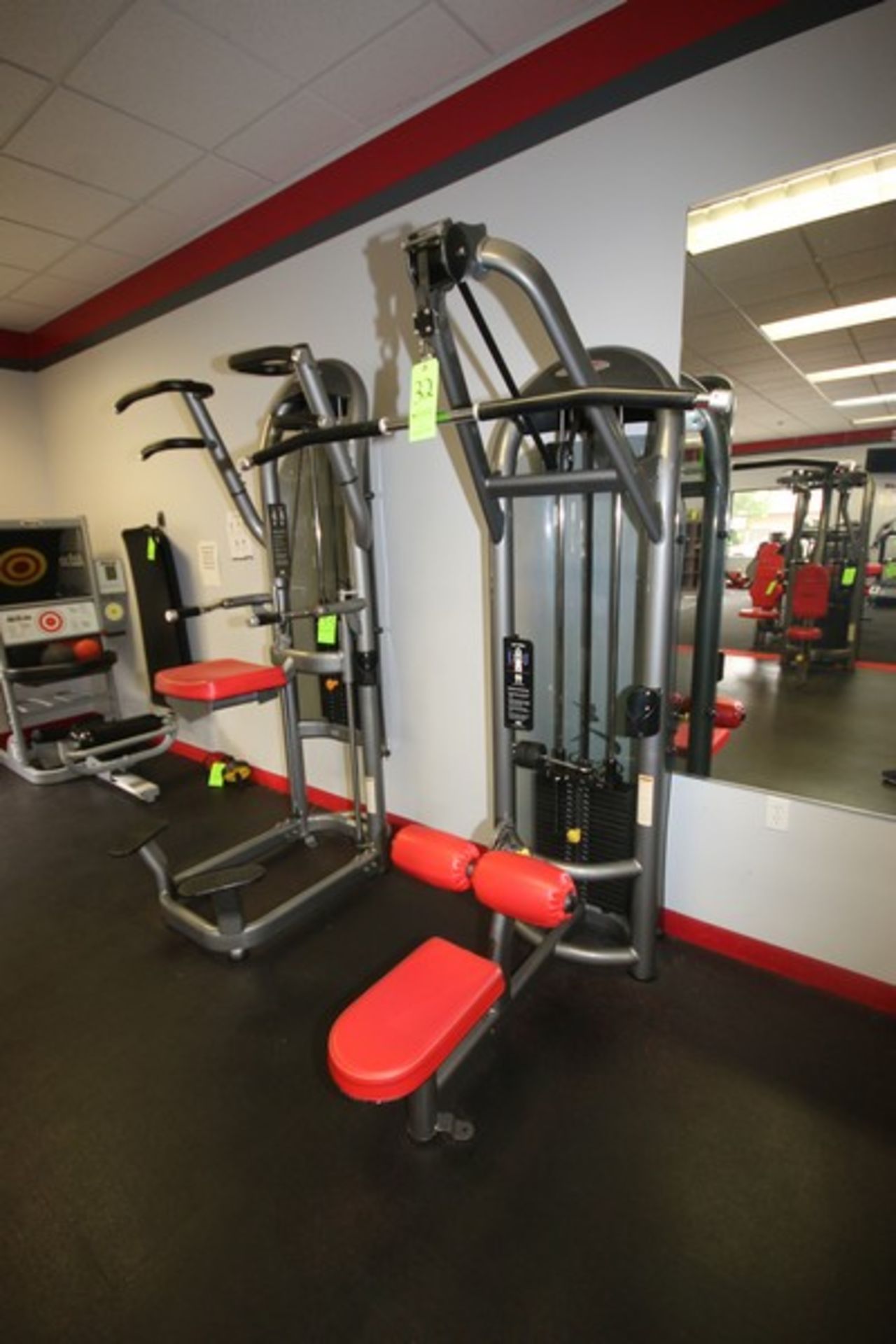 Matrix Lat Pull Down, with 10-295 lbs. Plates, with Bar, Overall Dims.: Aprox. 54" L x 47" W x 87-
