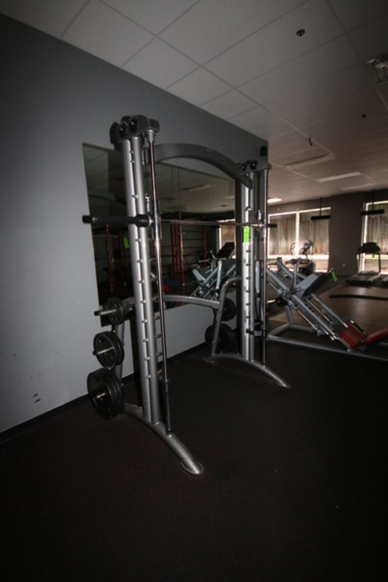 Matrix Smith Press Machine, with Some Weight Plates, Overall Dims.: Aprox. 90" L x 59" W x 96" H ( - Image 2 of 4