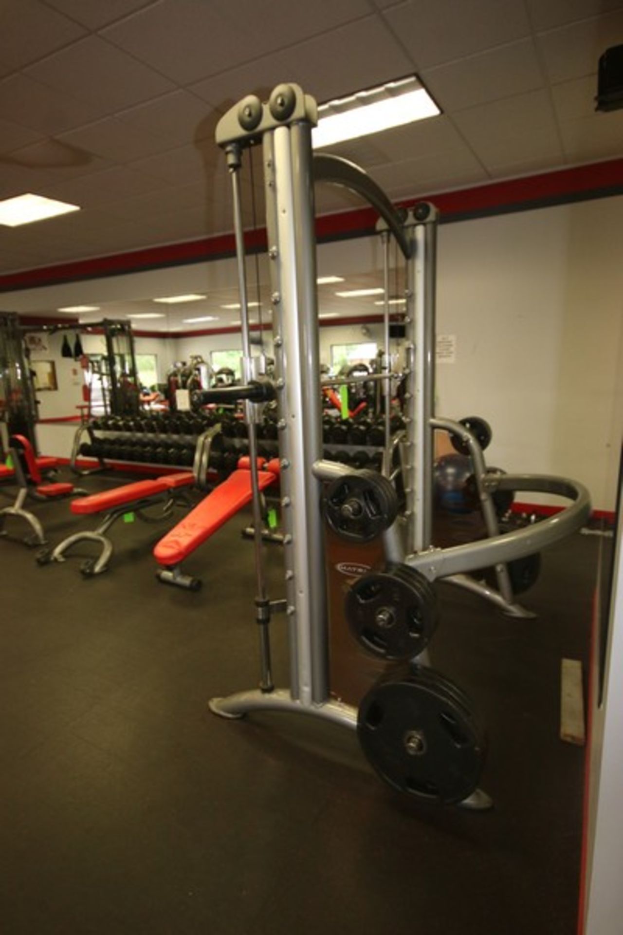 Matrix Smith Press Machine, with (6) 10 lbs. Plates, (6) 25 lbs. Plates, (6) 45 lbs. Plates, Overall - Image 5 of 7