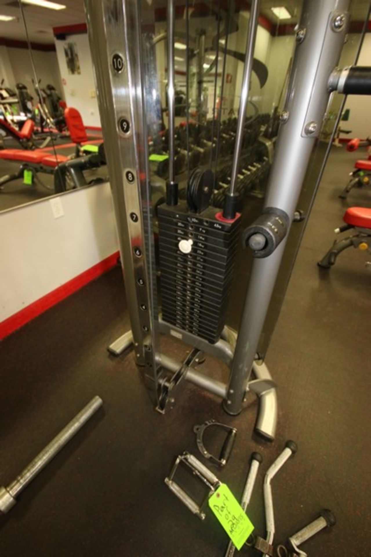 Matrix Dual Station Cable & Pulley Station, with (2) Sets of Plate Weights 10-200 lbs., with - Image 6 of 7