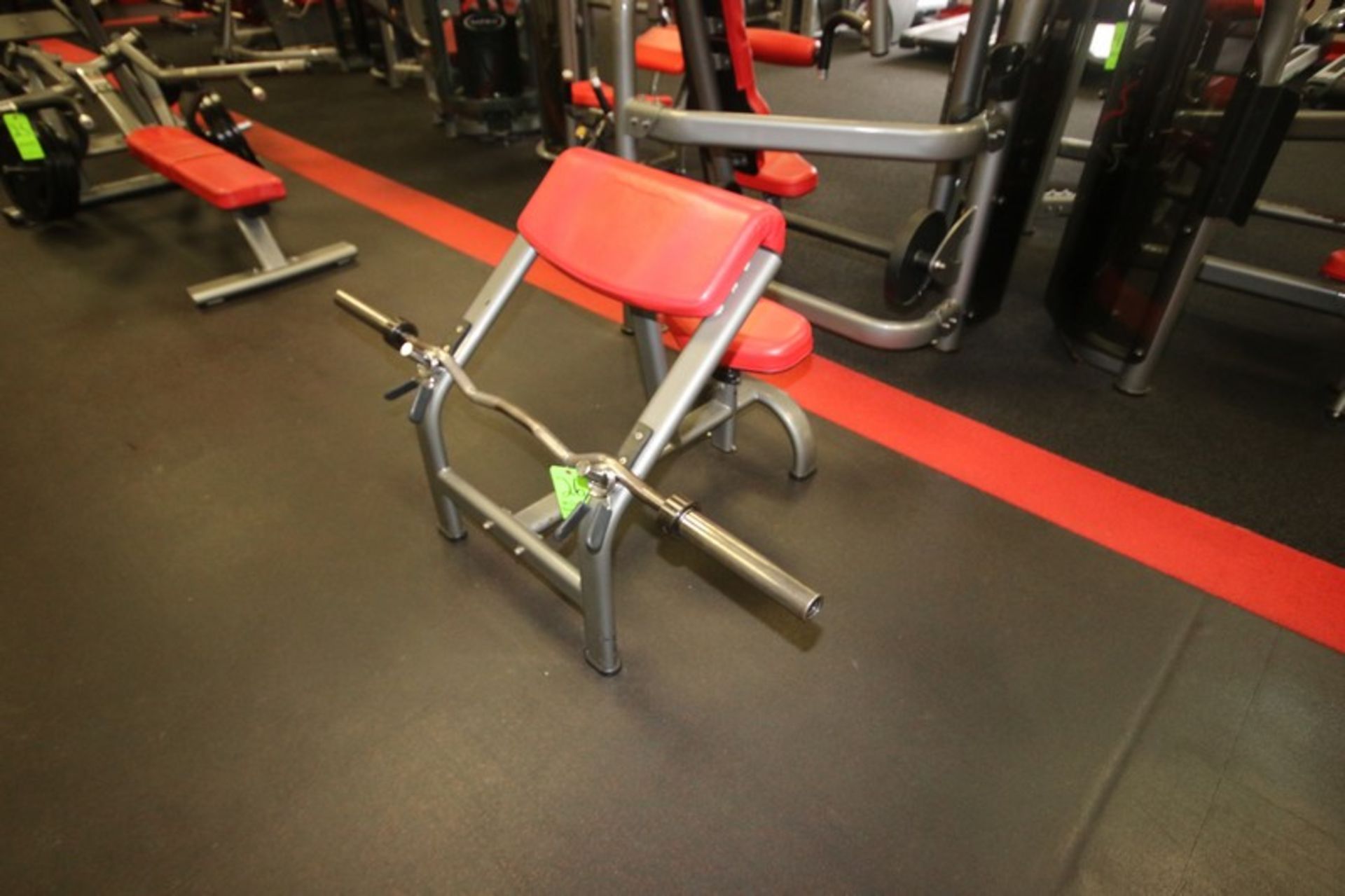 Matrix Curl Bench, with Bar & (2) Clamps, Overall Bench Dims.: Aprox. 37" L x 27" W x 36" H (LOCATED - Image 2 of 3