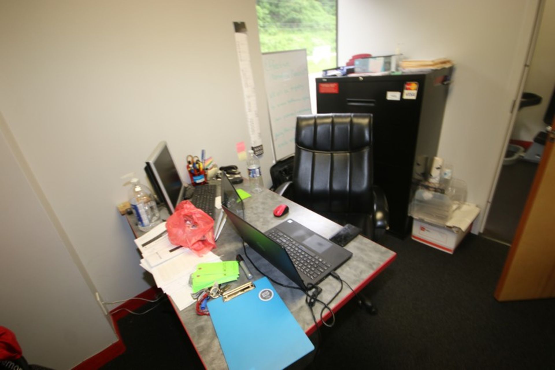 Contents of Office, Includes (1) Desk, (1) Chair, 4-Drawer Horizontal Filing Cabinet, Marker - Image 4 of 4