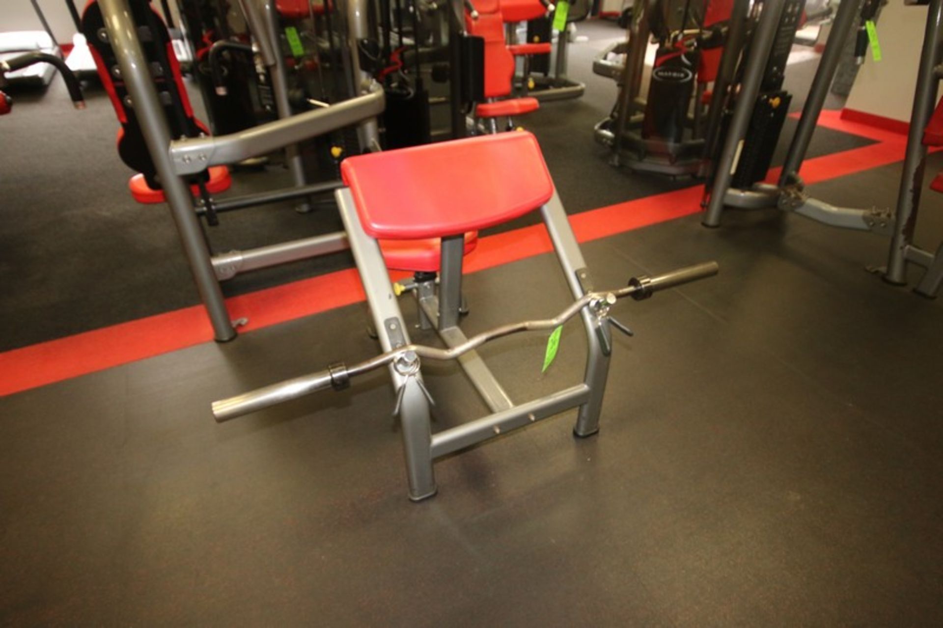 Matrix Curl Bench, with Bar & (2) Clamps, Overall Bench Dims.: Aprox. 37" L x 27" W x 36" H (LOCATED