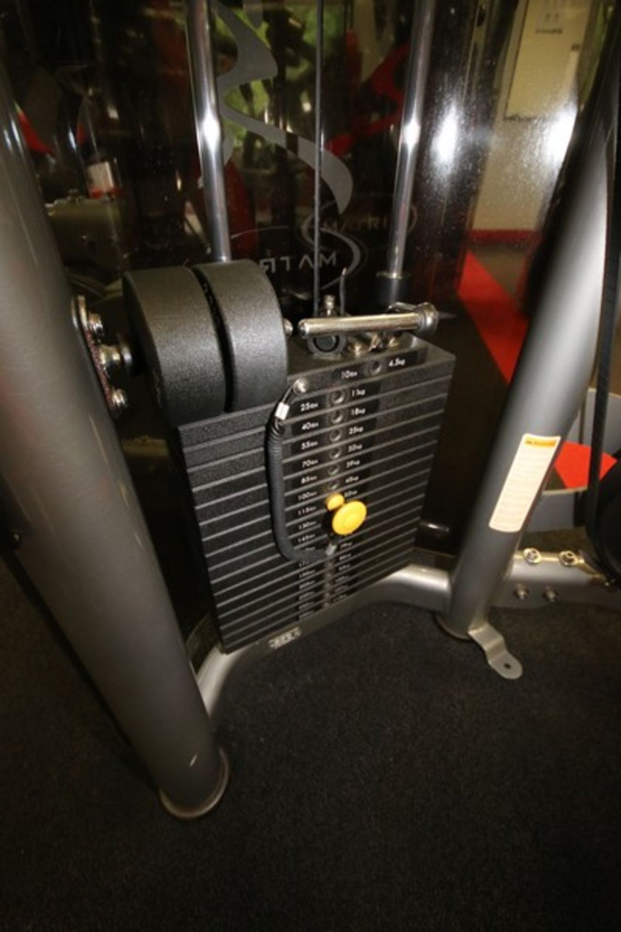 Matrix Chest Press Cable Machine, 10-250 lbs. Weight Range on Plates, Overall Dims.: Aprox. 64" L - Image 3 of 4