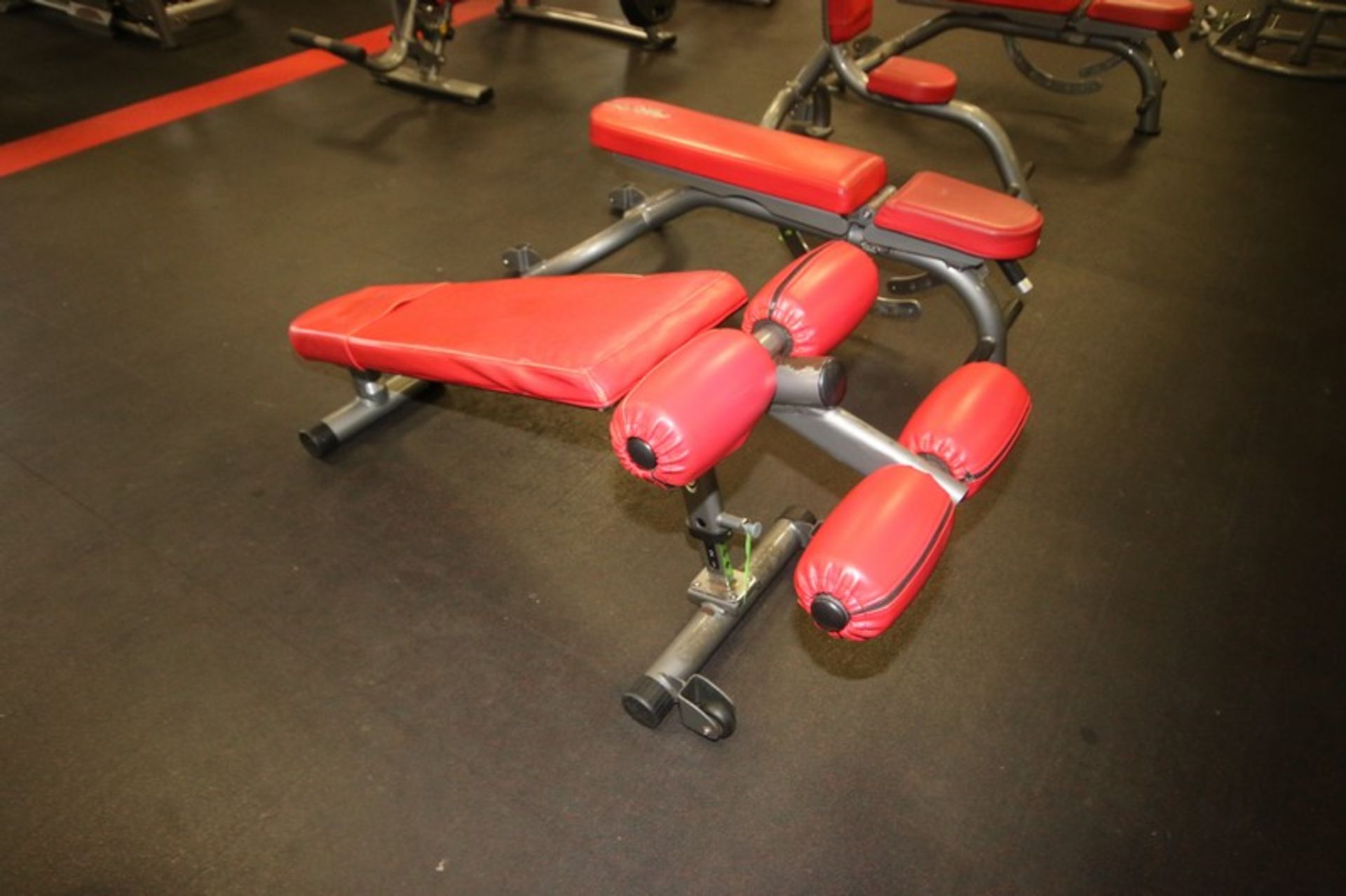 Matrix Decline Bench, with (2) Wheels on Frame, Bench Total Length: Aprox. 47" L (LOCATED @ 2800 - Image 2 of 2
