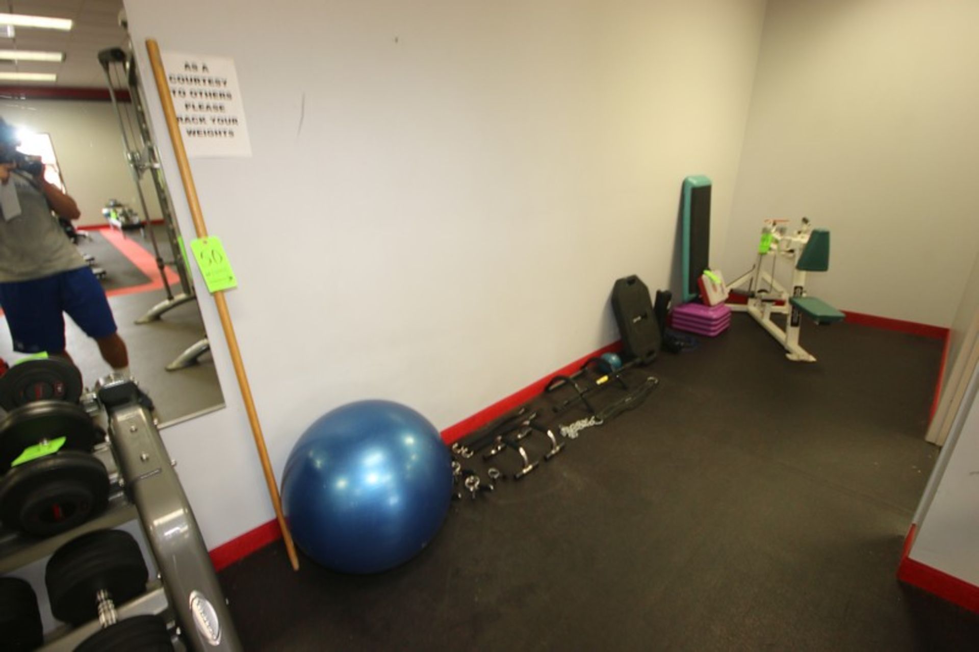 Lot of Assorted Gym Equipment, Includes Step Platform, Bar Cushions, Jump Rope, Harbinger Weighted - Image 3 of 3