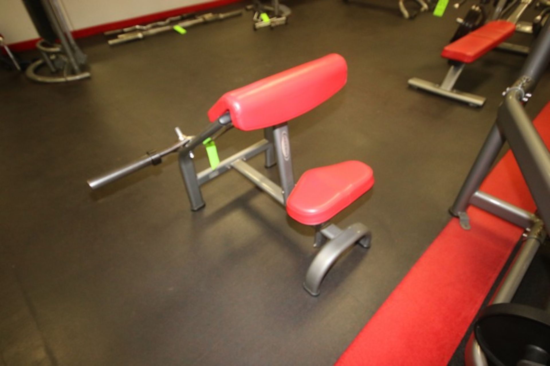 Matrix Curl Bench, with Bar & (2) Clamps, Overall Bench Dims.: Aprox. 37" L x 27" W x 36" H (LOCATED - Image 3 of 3