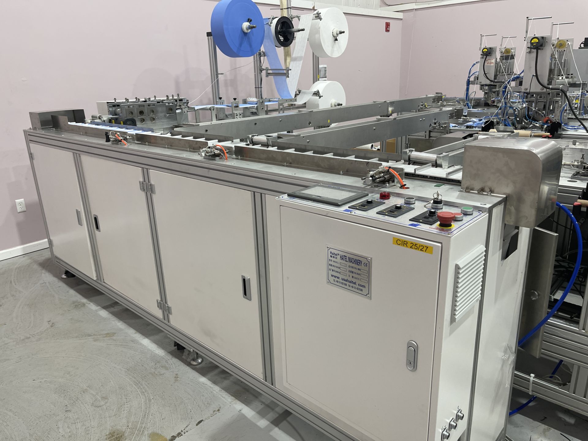 COMPLETE PACKAGE: 2020 3-Ply Disposable Medical Mask Assembly & Packaging Line Equipment, Includes: - Image 97 of 150