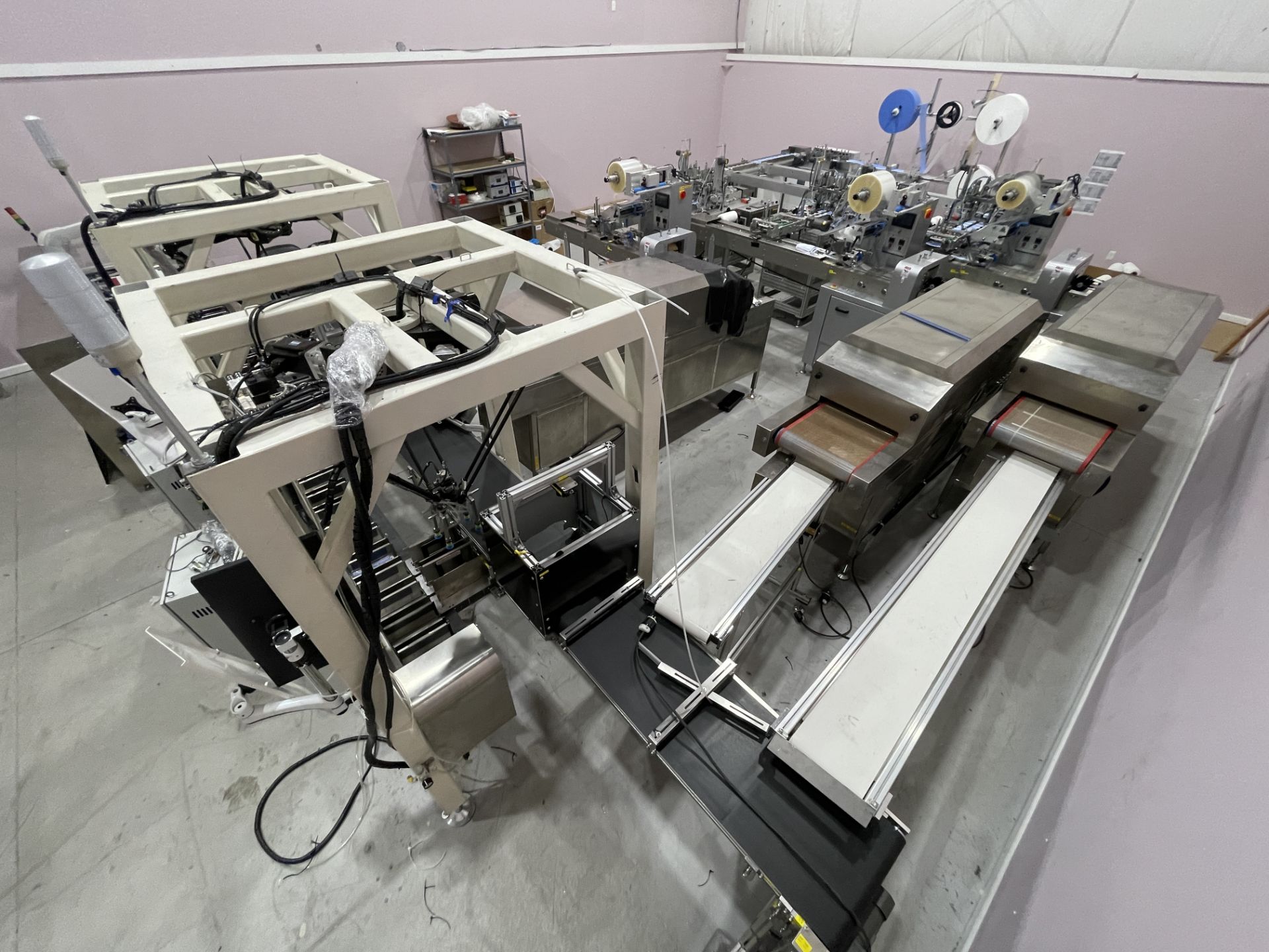 COMPLETE PACKAGE: 2020 3-Ply Disposable Medical Mask Assembly & Packaging Line Equipment, Includes: - Image 70 of 150