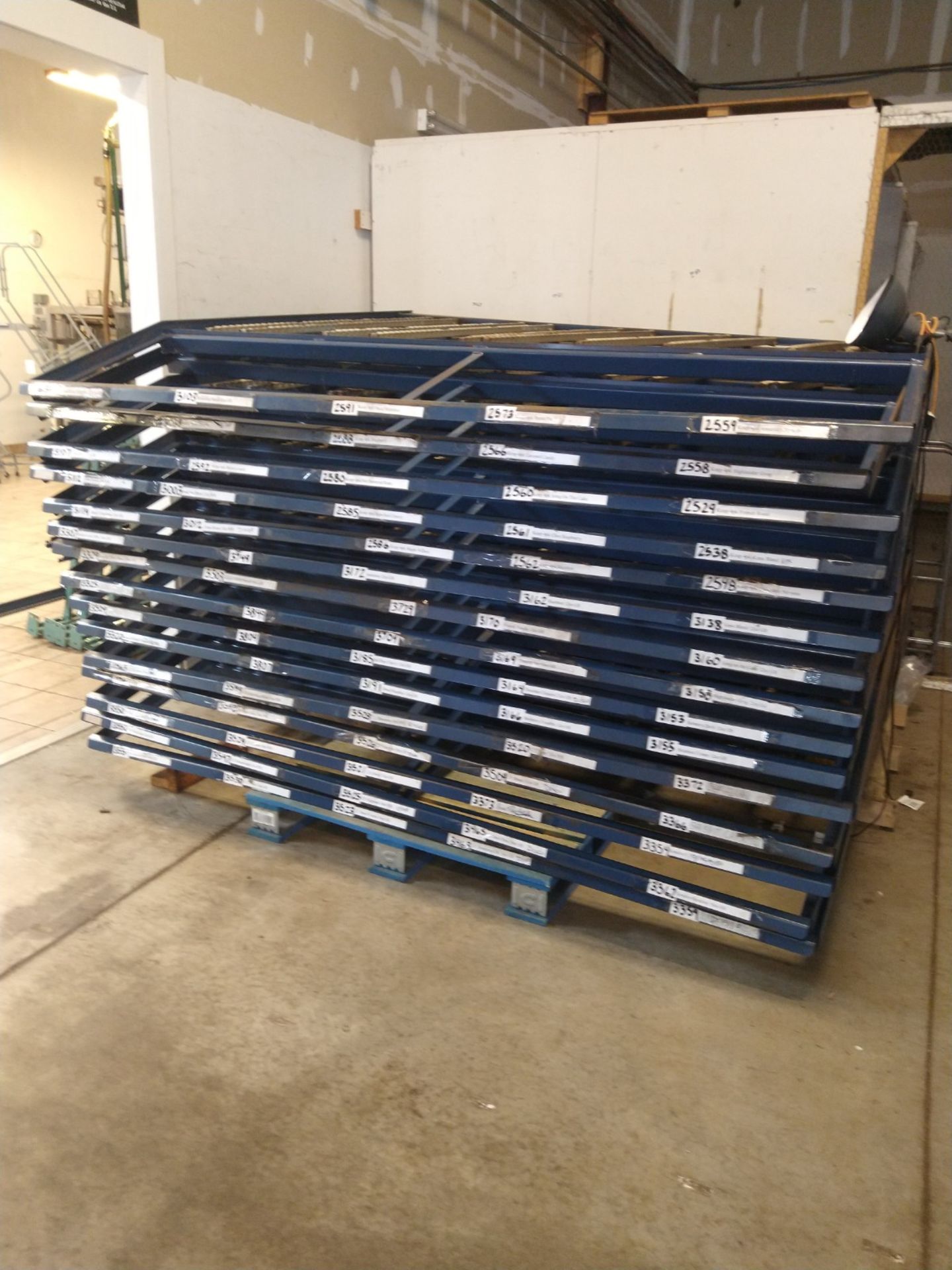 ROLL THRU PALLET RACKING (LOCATED IN MADISON, WI)