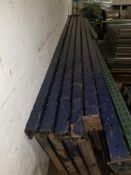PALLET RACKING, (11) TOTAL BEAMS/LEGS, (6) 13' TALL, (4) 10' TALL, (1) 9' TALL,(MADISON, WI)