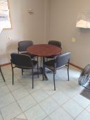 LUNCHROOM TABLE WITH CHAIRS (LOCATED IN MADISON, WI)