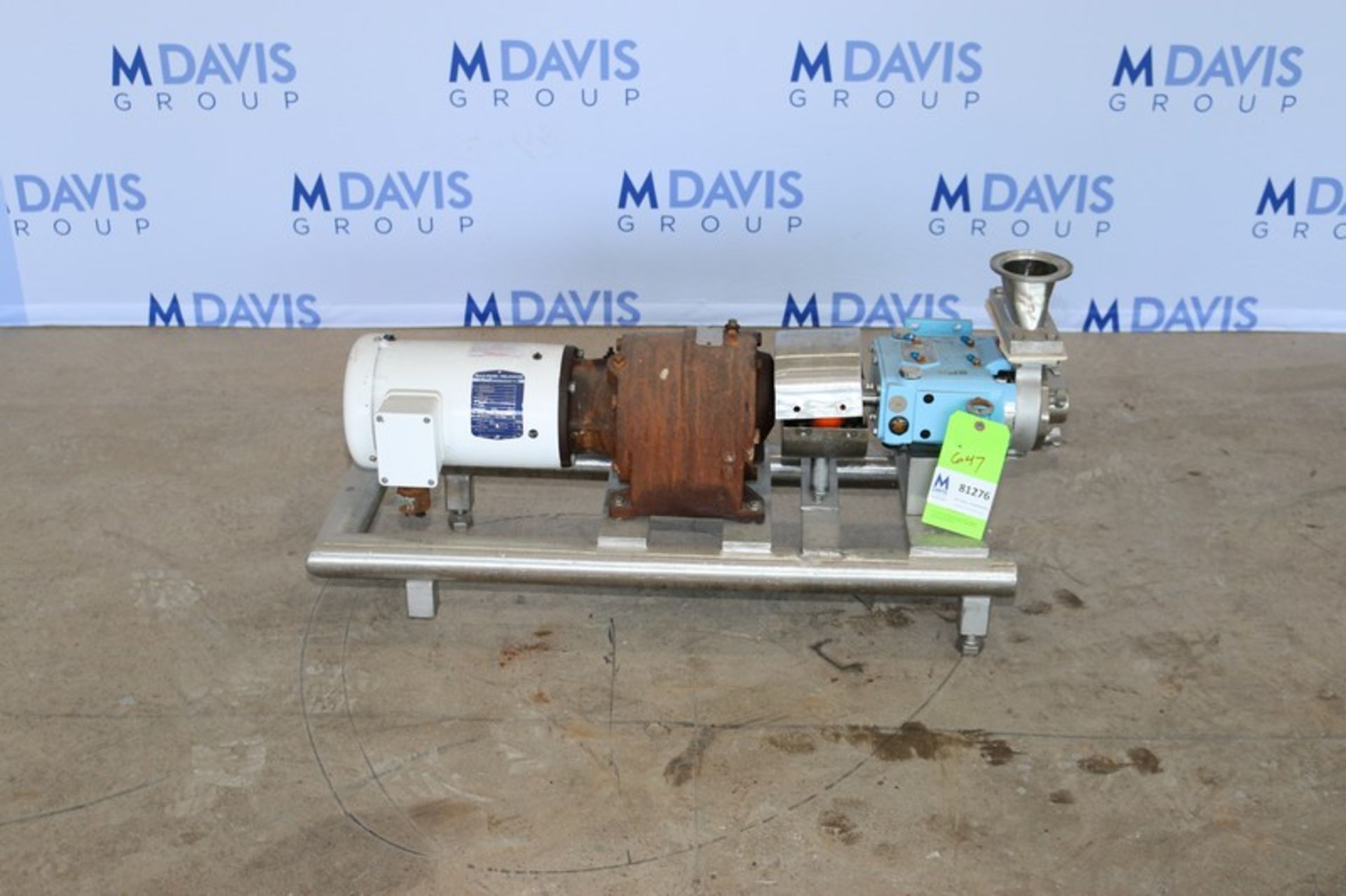 SPX 1.5 hp Positive Displacement Pump, M/N 014U1R1, S/N 100003163904, PO#: E65055, with Side Jet - Image 2 of 8