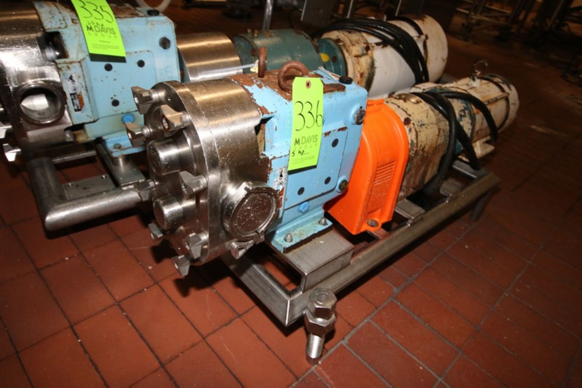 WCB 10 hp Positive Displacement Pump, M/N 130, S/N 426744 07, with Reliance 1745 RPM Motor, 208- - Image 2 of 7
