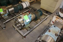 WCB Positive Displacement Pump Head, M/N 080, S/N 2458870R1-10, with Aprox. 3" Clamp Type Inlet/