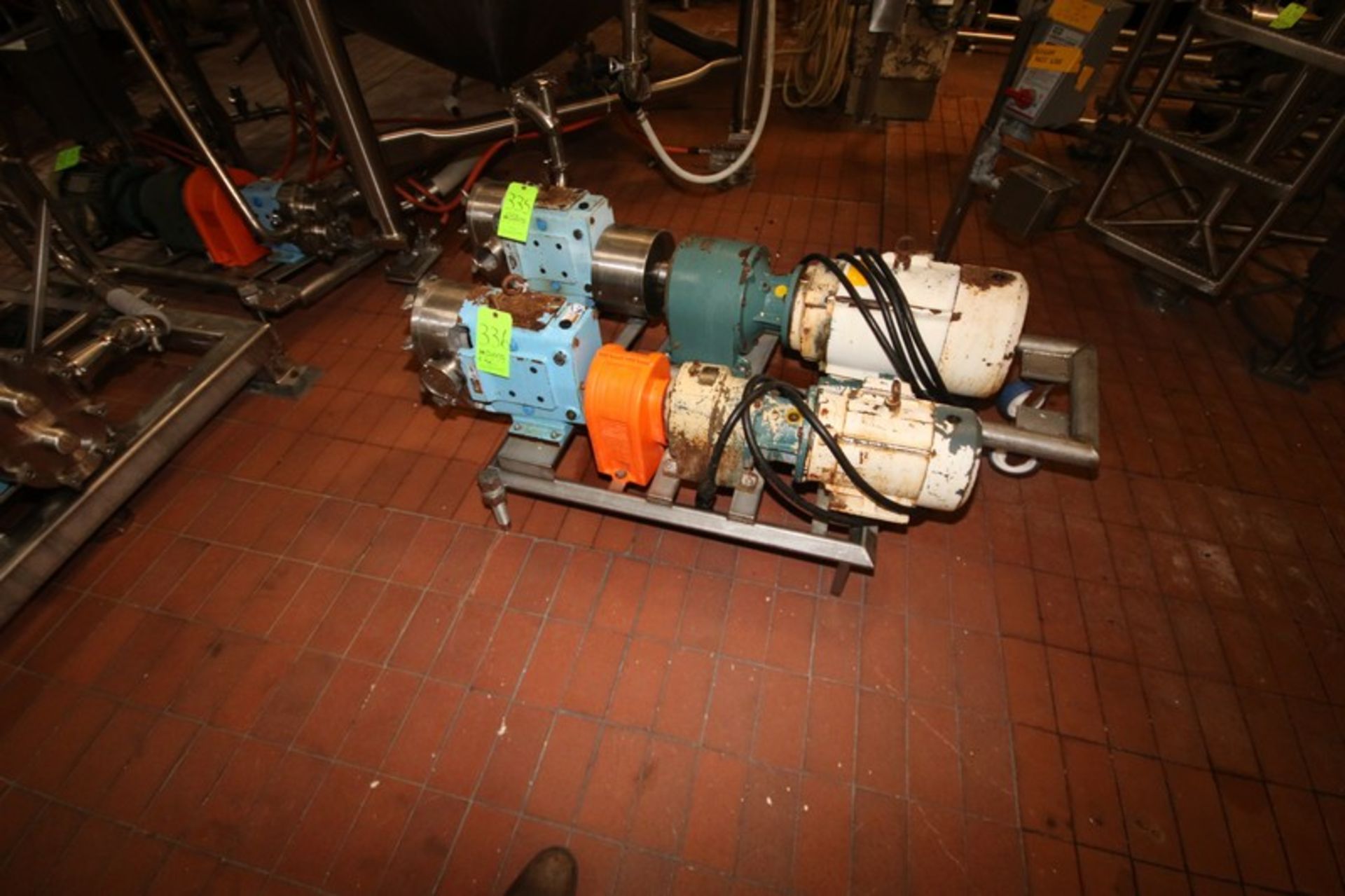 WCB 10 hp Positive Displacement Pump, M/N 130, S/N 426744 07, with Reliance 1745 RPM Motor, 208- - Image 5 of 7