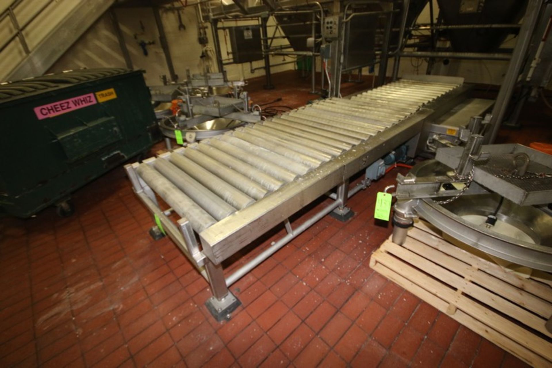 Mepaco 4,000 lbs. Capacity S/S Straight Section of Roller Conveyor, M/N 211, S/N 4243-1-5, Overall - Bild 2 aus 5
